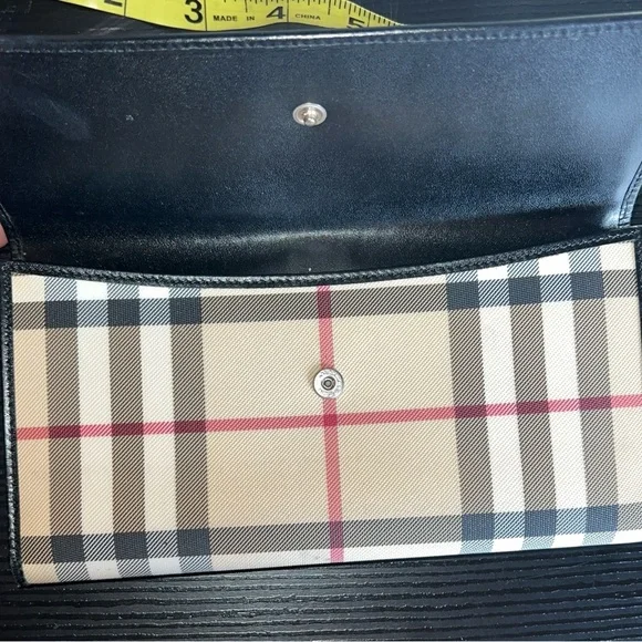 Burberry Beige and Black Plaid Clutch - Picture 3 of 6